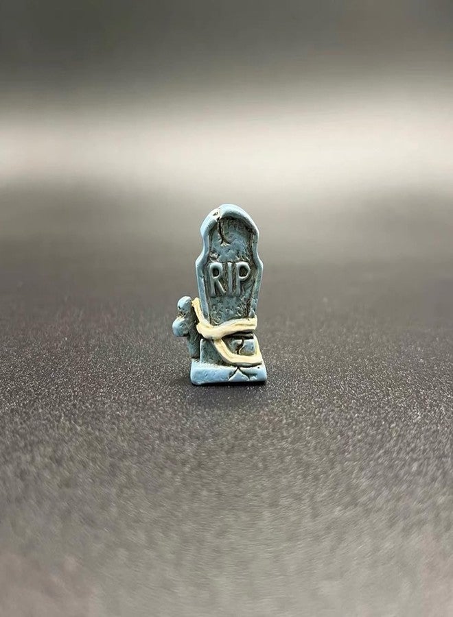 RillyRellow Miniature Gravestone, Miniature Halloween Gravestone, Miniature Tombstones, Tiny Resin Gravestones, for Dollhouse Halloween, Graveyard Markers, Tombstone Ornament, Fairy Garden, Diorama (5PCS) - Image 5